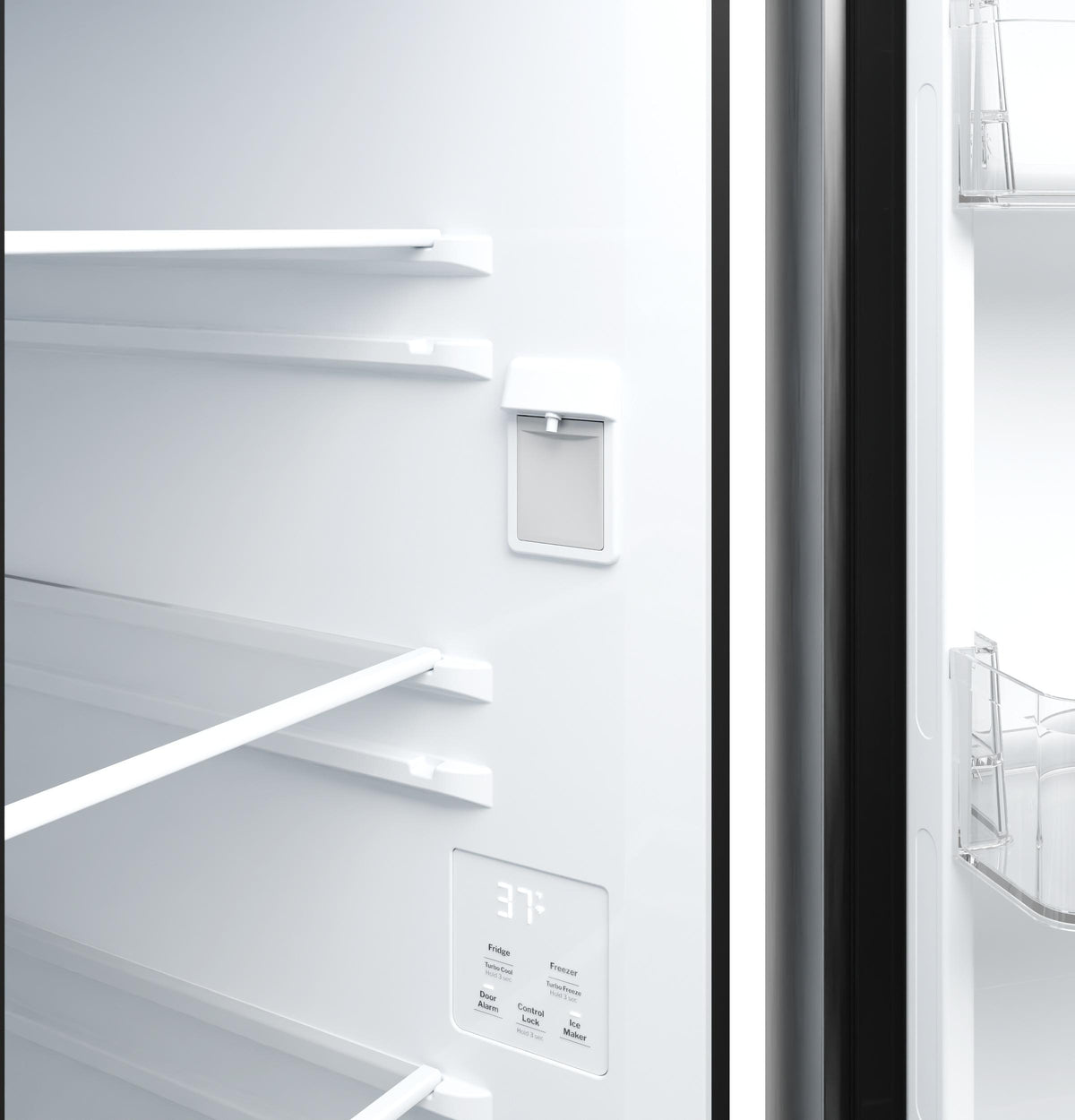 GE® 24.2 Cu. Ft. Counter-Depth Side-By-Side Refrigerator with Internal Dispenser and In-Door Icemaker