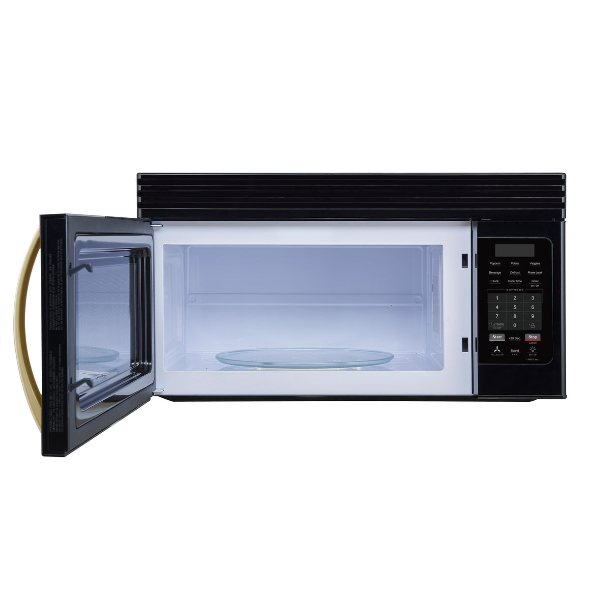 Forno Scalo 30-Inch Over the Range Microwave, Black - 1.6 cu.ft, 300 CFM Vent, Touch Control, LED Light