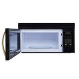 Forno Scalo 30-Inch Over the Range Microwave, Black - 1.6 cu.ft, 300 CFM Vent, Touch Control, LED Light
