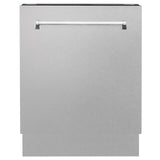 ZLINE 24" Tallac Series 3rd Rack Dishwasher with Traditional Handle, 51dBa (DWV-24) [Color: DuraSnow Stainless Steel]