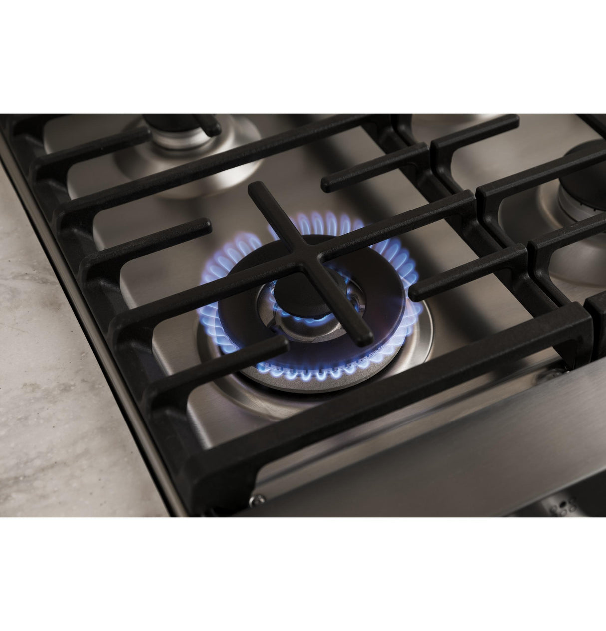 GE Cafe™ Series 30" Slide-In Front Control Dual-Fuel Range with Warming Drawer