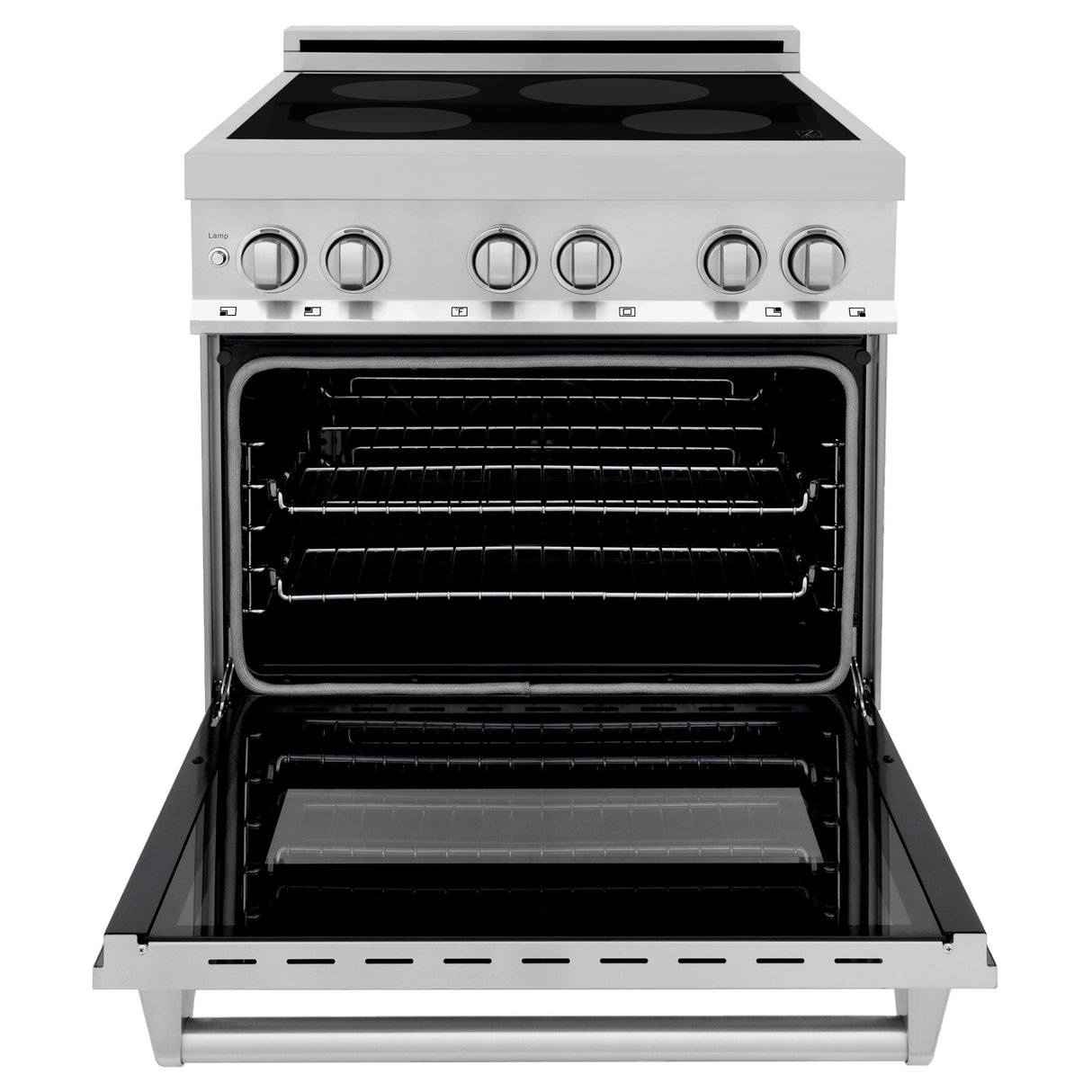 ZLINE 30" 4.0 cu. ft. Induction Range with a 4 Element Stove and Electric Oven in Stainless Steel (RAIND-30) [Color: DuraSnow®]