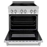 ZLINE 30" 4.0 cu. ft. Induction Range with a 4 Element Stove and Electric Oven in Stainless Steel (RAIND-30) [Color: DuraSnow®]