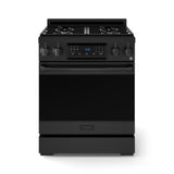 30 Inch Professional Gas Range With Precision Knob Control In Black