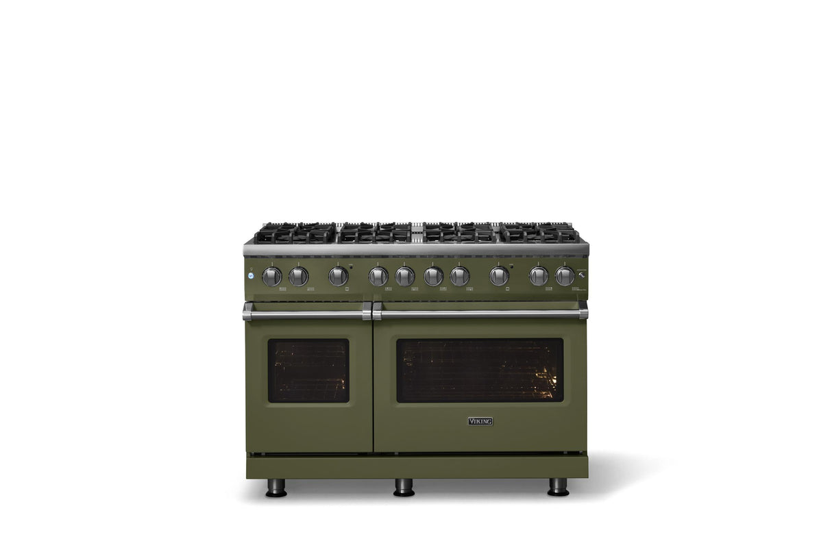 48"W. Sealed Burner Gas Range (Burner: 8b, Finish: Martini, Trim: Polished Chrome, Fuel: Natural Gas)