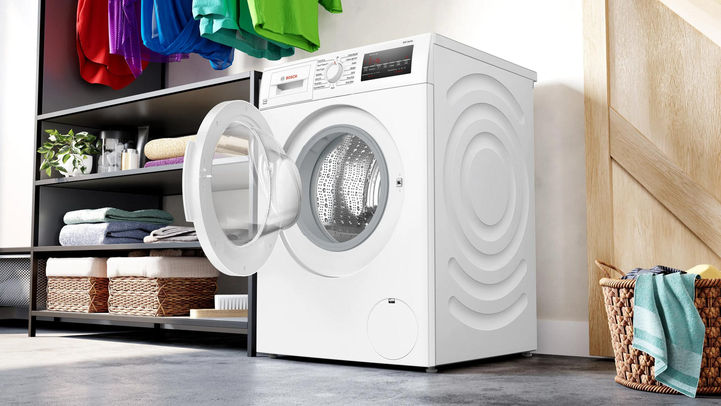 300 Series Compact Washer , White