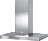 DA 6596 D Puristic Canto Stainless steel - Island d(eback)cor hood with energy-efficient LED lighting and backlit controls for easy use.