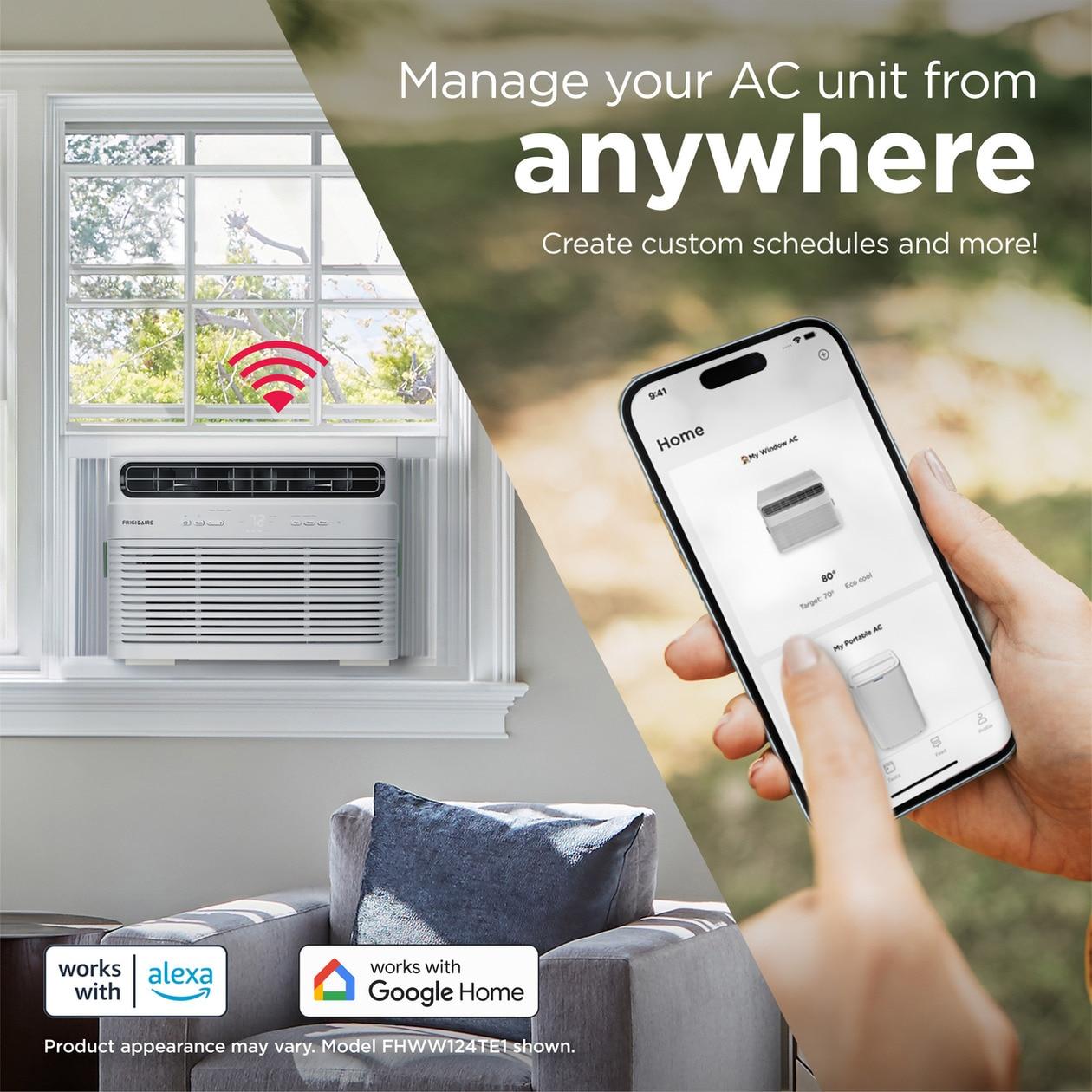 10,000 BTU Inverter Window Room Air Conditioner with Wi-Fi (Energy Star)