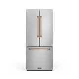 30 Inch 17.5 Cu Ft French Door Counter Depth Refrigerator With Ice Maker In Stainless Steel/rose Gold  Gordon Ramsay Series