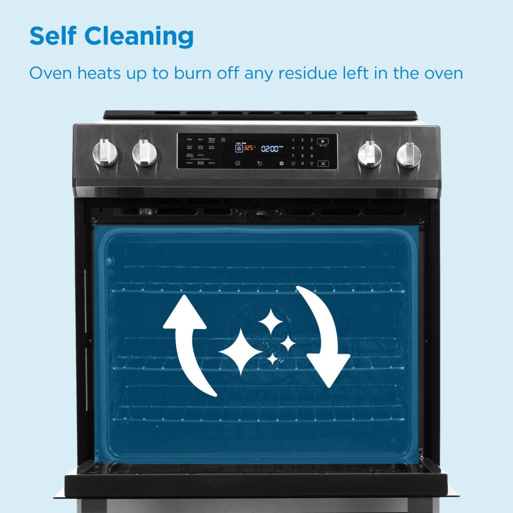 Danby 30 Slide in Induction Range with LED Touch Control in Stainless Steel