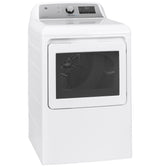GE® ENERGY STAR® 7.4 cu. ft. Capacity Smart aluminized alloy drum Electric Dryer with Sanitize Cycle and Sensor Dry