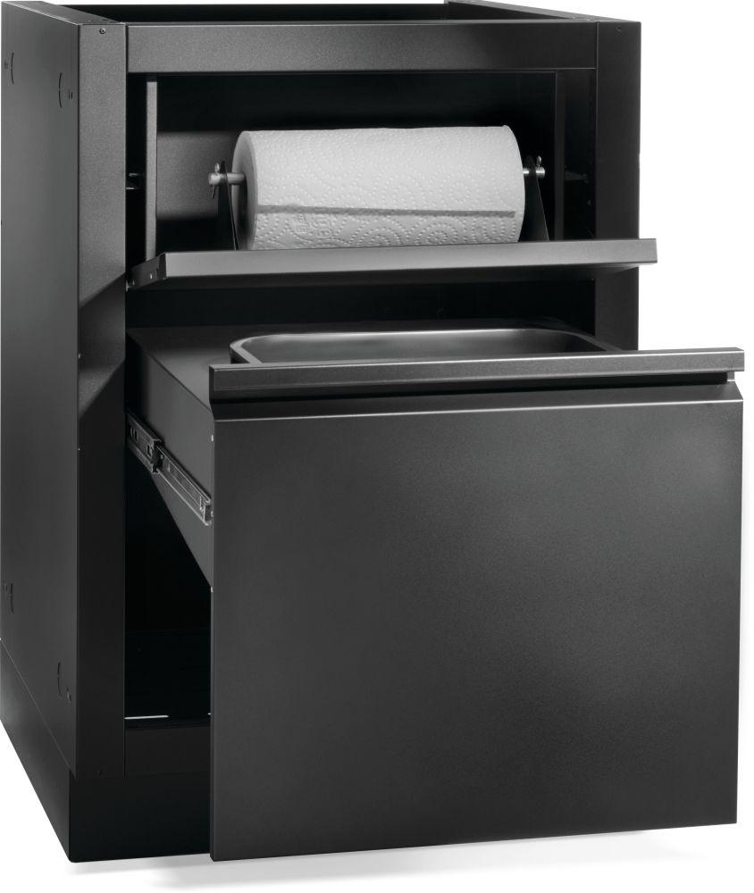 OASIS Waste Drawer Cabinet, Matte/Matt Black