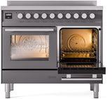 Professional Plus II 40 Inch Electric Freestanding Range in Matte Graphite with Trim