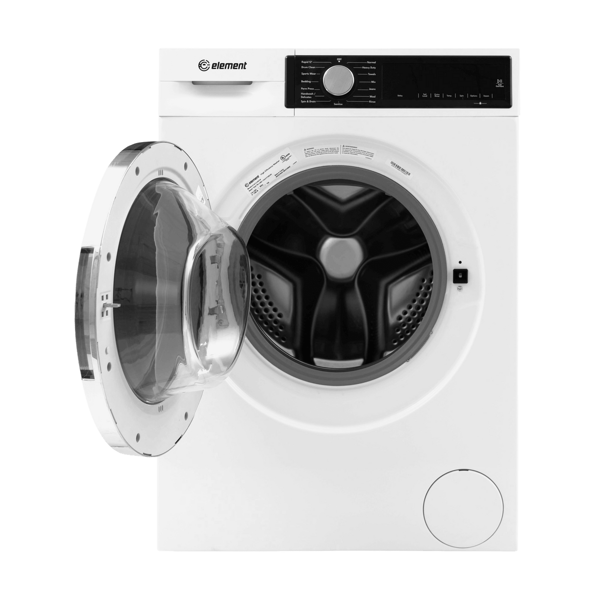 Element 24-inch 2.2 cu. ft. Front Load Washer - White, ENERGY STAR (ECW2224EGW)
