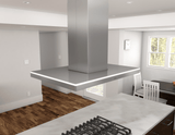Luce Island, 90cm, SS, 600 CFM, ACT, LED