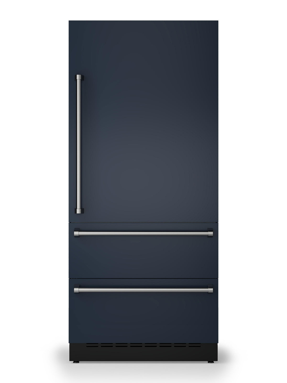 36"W. Integrated Bottom Freezer Door Panel Right Hinge - Slate Blue