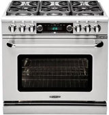 Connoisseurian 36" Dual Fuel Self Clean Range