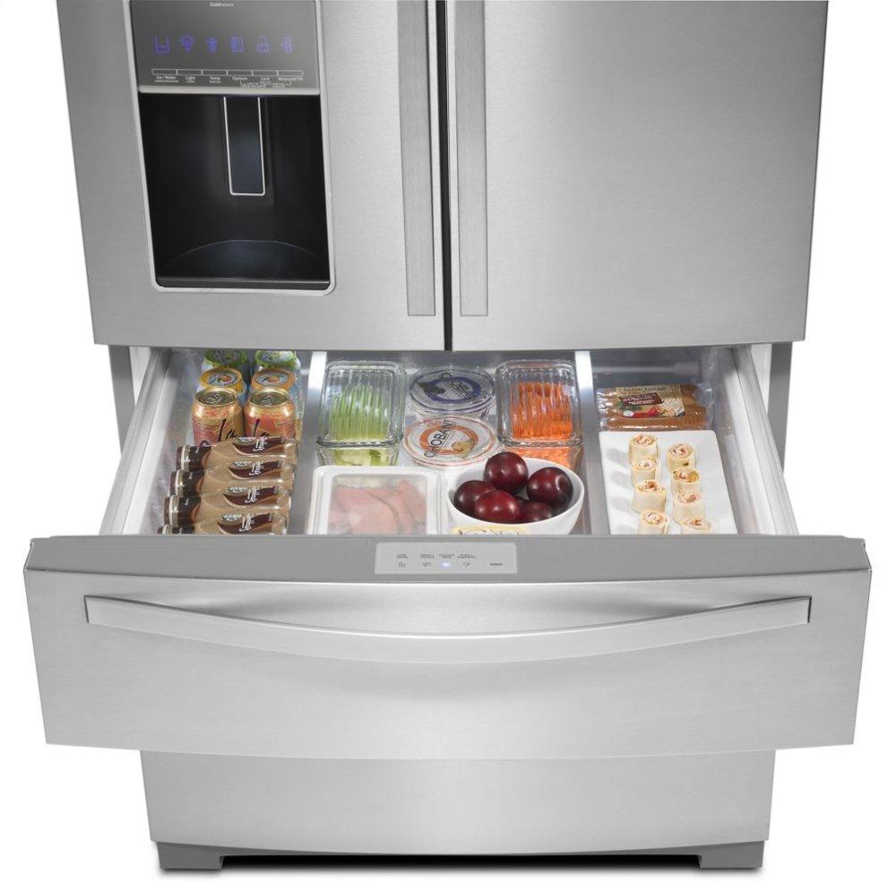 36-inch Wide 4-Door Refrigerator with More Flexible Storage