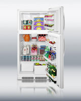 Full-sized frost-free refrigerator-freezer with deluxe interior