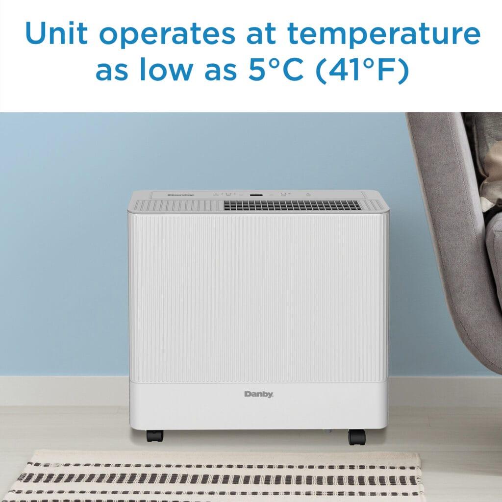 Danby 50 Pint Dehumidifier with Wi-Fi in White ()