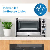 Danby 0.4 cu. ft./12L 4 Slice Countertop Toaster Oven in Stainless Steel