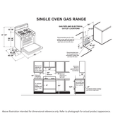Hotpoint® 30" Free-Standing Standard Clean Gas Range