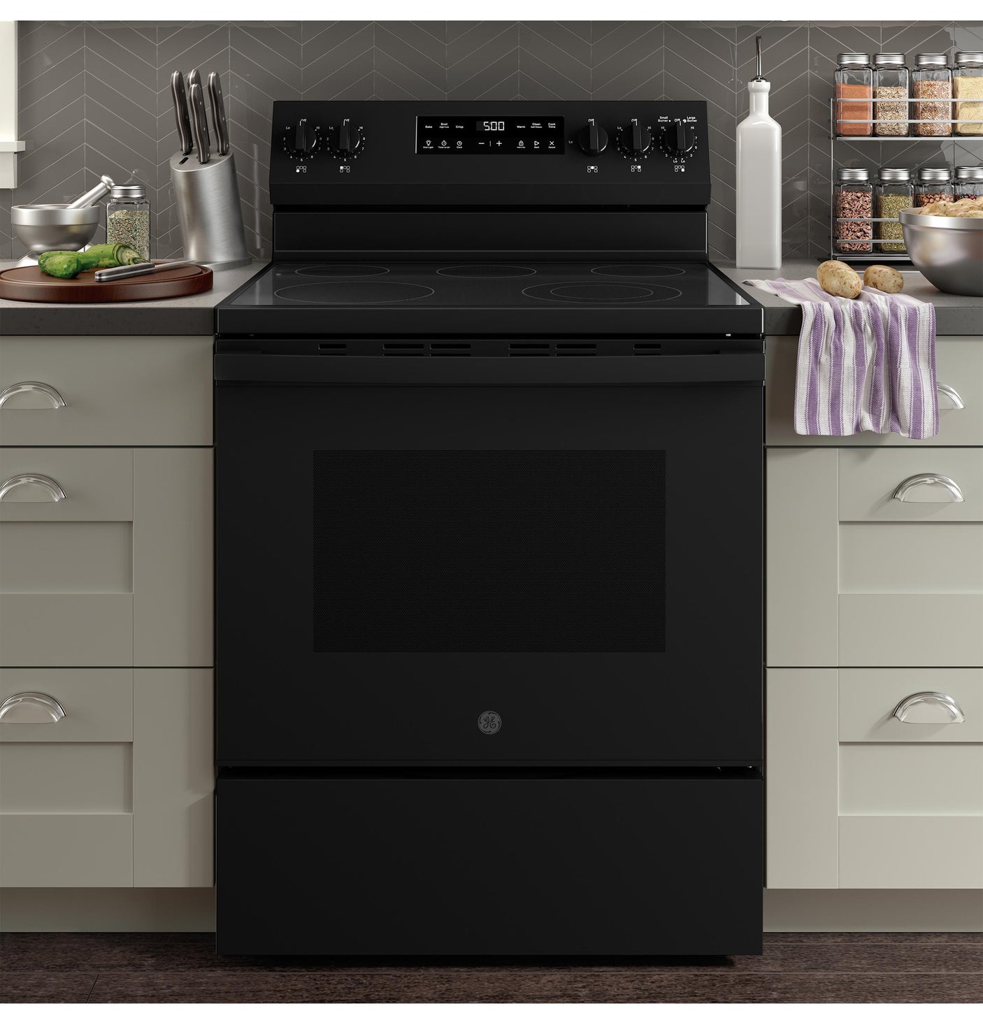 GE® ENERGY STAR® 30" Free-Standing Electric Range with Crisp Mode
