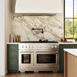 ZLINE 48 in. 6.7 cu. ft. Paramount Dual Fuel Range with 8 Burner DuoPro? Cooktop and Dual Ovens in Stainless Steel (PSDR48)