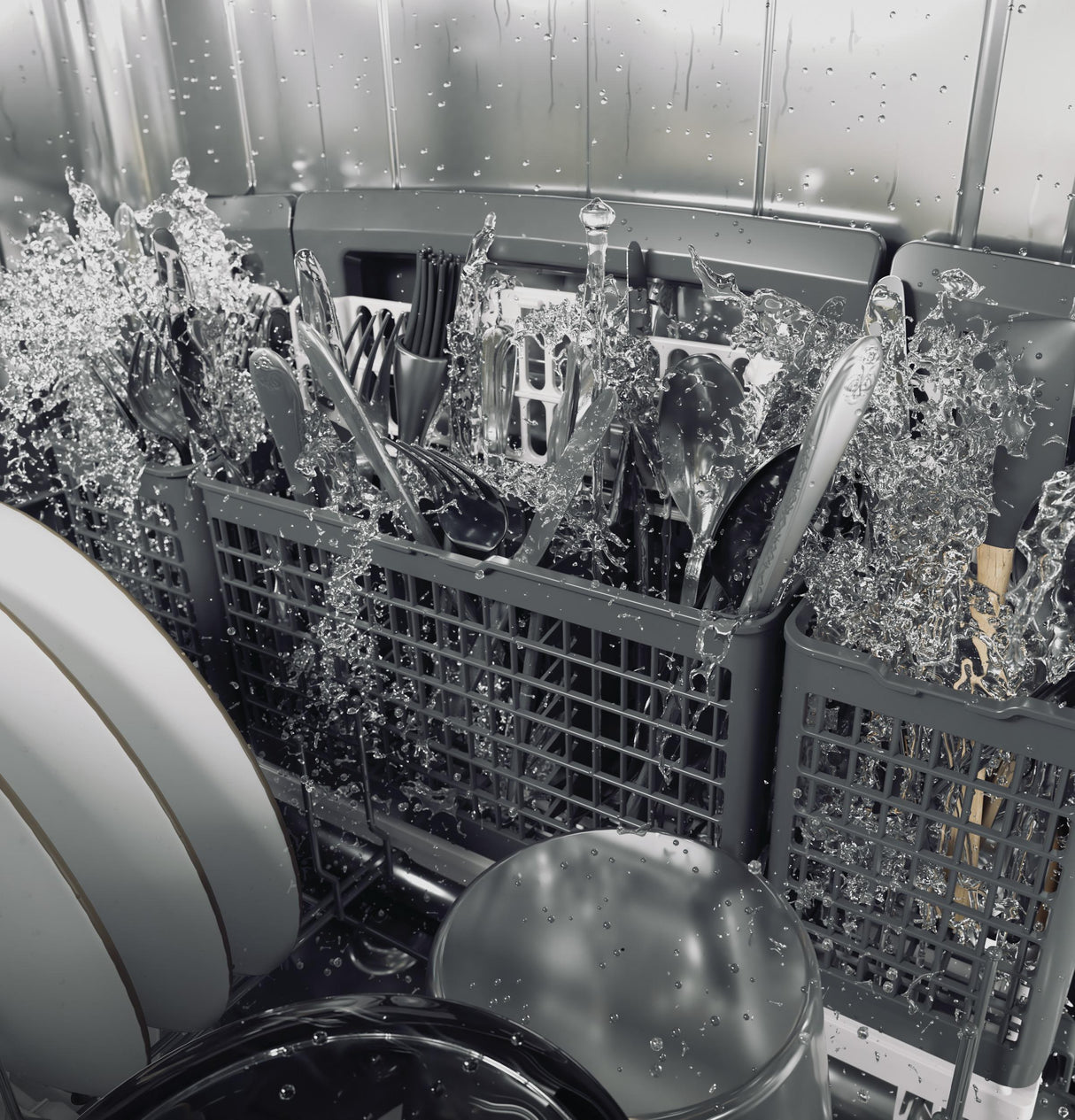 Café™ ENERGY STAR® Smart Stainless Steel Interior Dishwasher with Sanitize and Ultra Wash & Dual Convection Ultra Dry