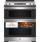 GE 30" Slide-In Electric Convection Double Oven Range