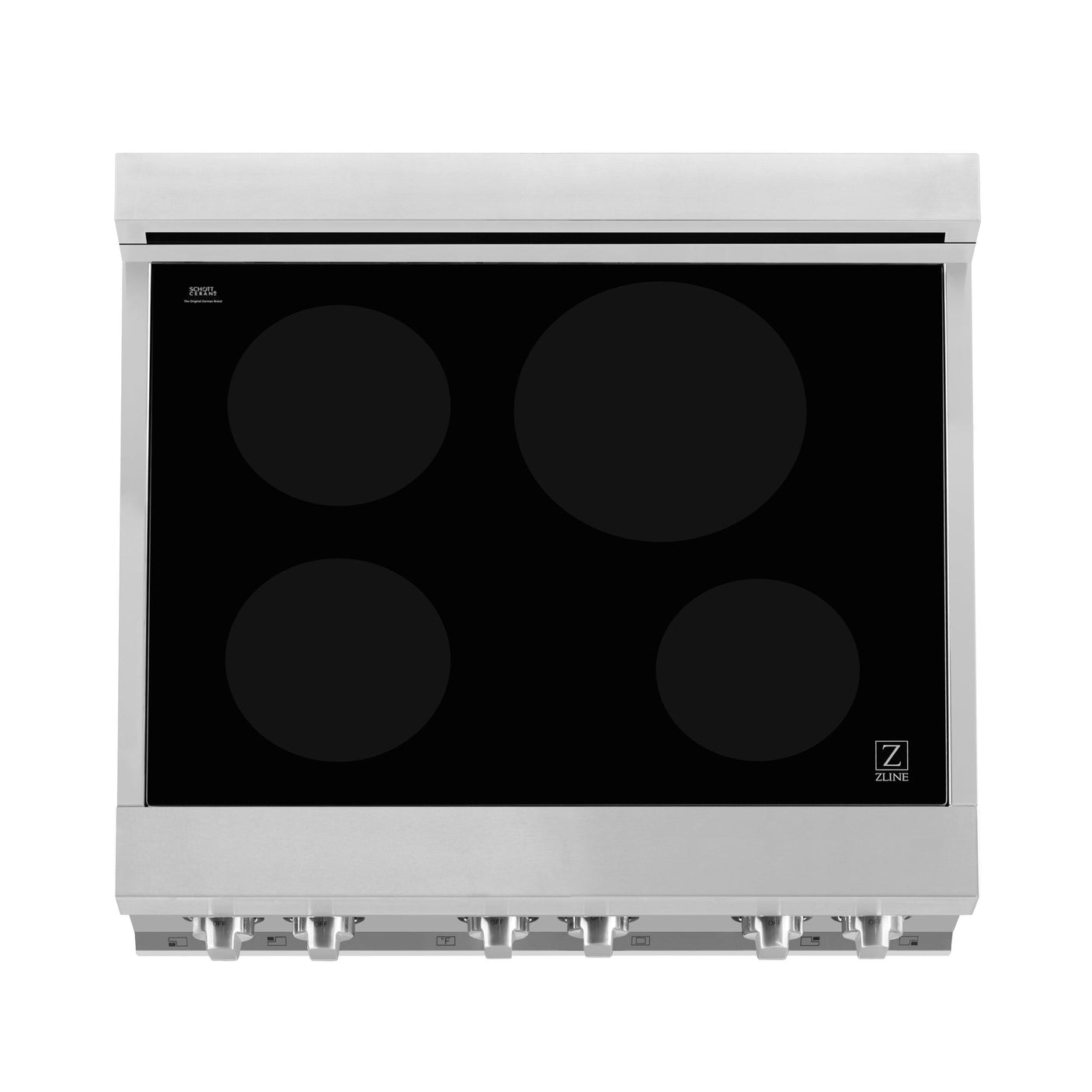 ZLINE 30" 4.0 cu. ft. Induction Range with a 4 Element Stove and Electric Oven in Stainless Steel (RAIND-30) [Color: DuraSnow®]