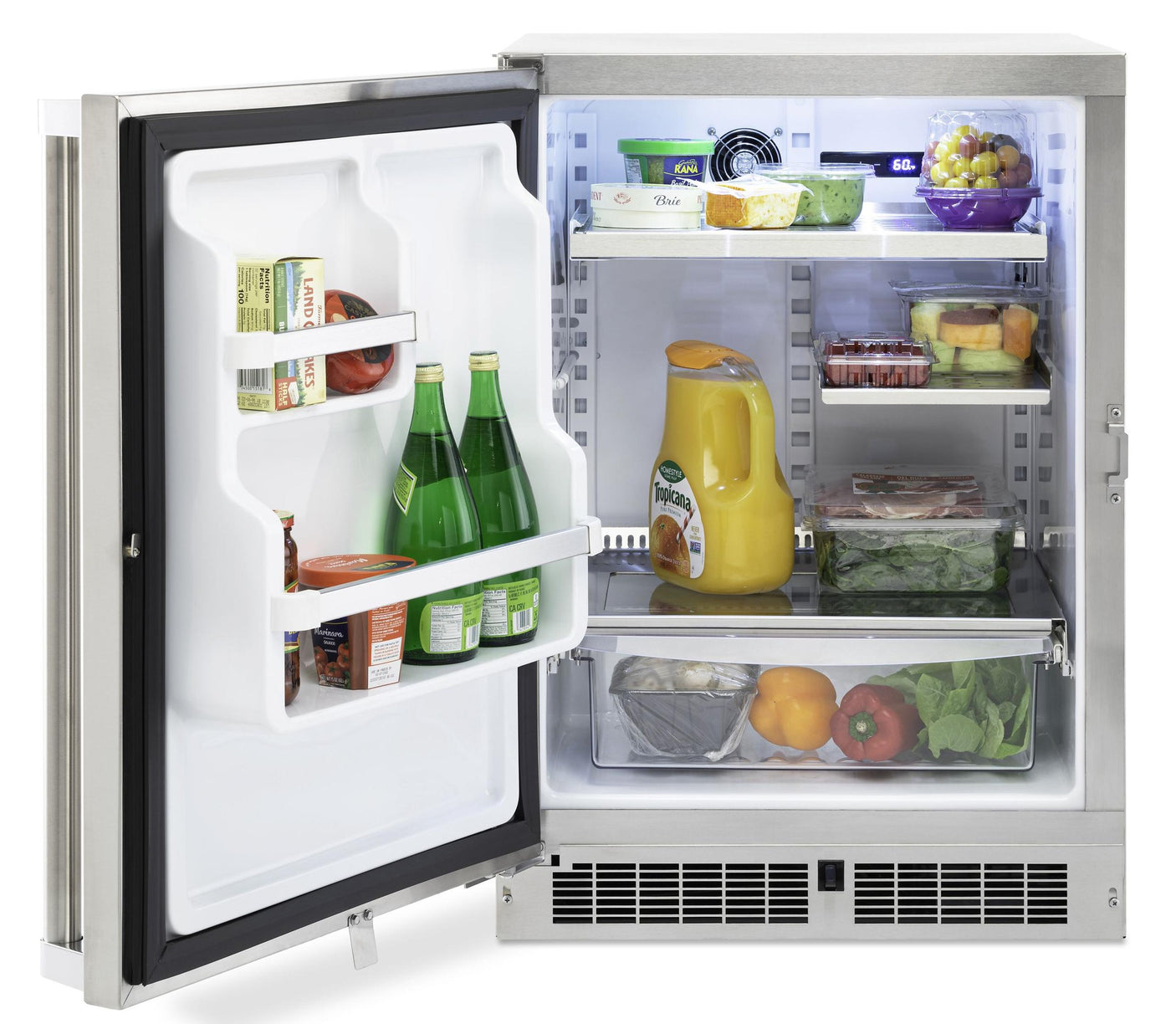 VRUO5241DRSS - 24" Solid Door Outdoor Undercounter Refrigerator