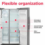 26 Cu. Ft. 36" Standard Depth Side by Side Refrigerator