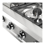 ILVE UHCP36FNSSC Nostalgie II 36 inch Built-In Gas Rangetop with 6 Burners and Griddle, in Stainless Steel (Natural Gas, Chrome)