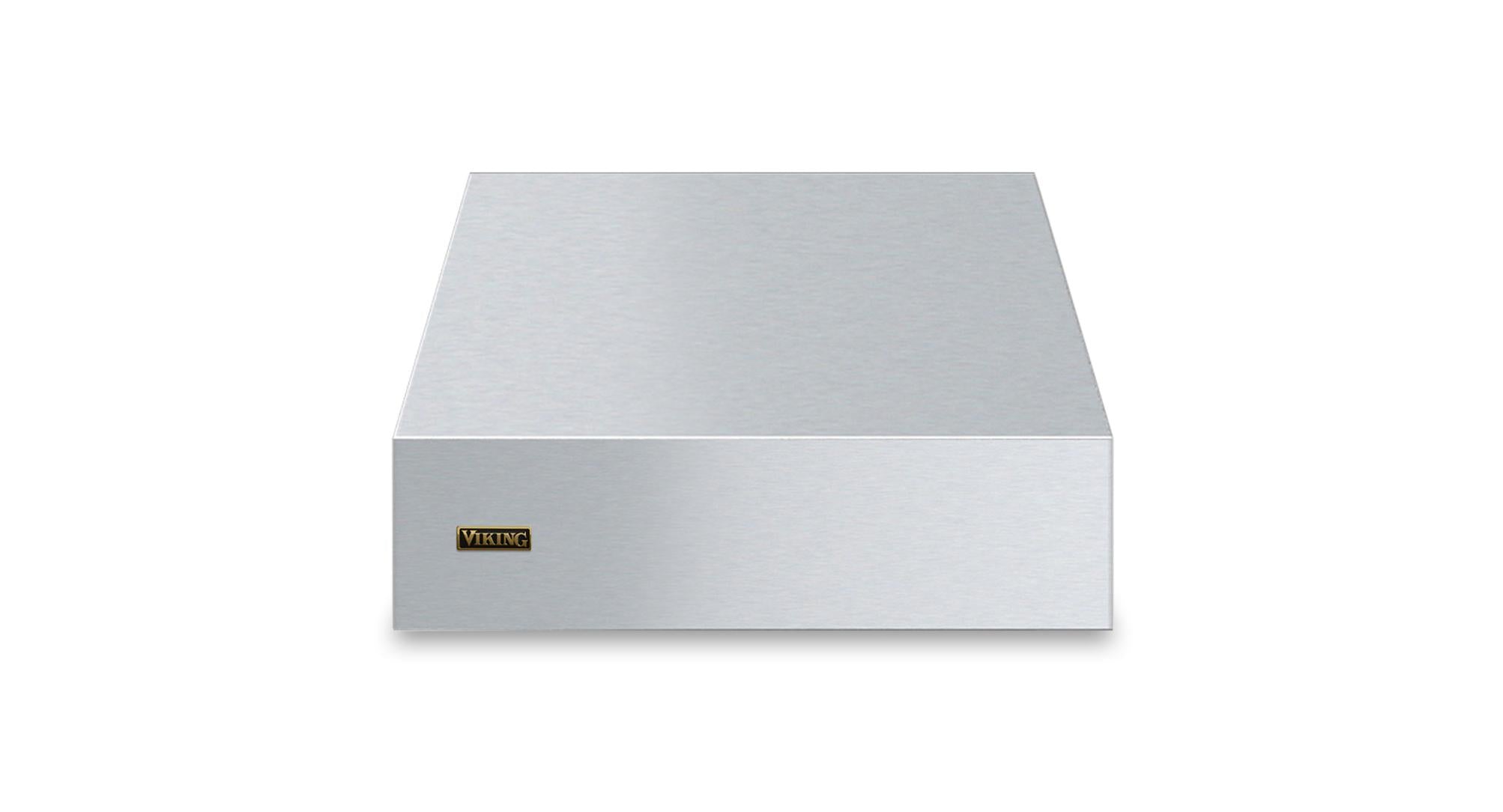 30"W. 18"H. Wall Hood (Finish: Stainless Steel, Trim: Brushed Brass)