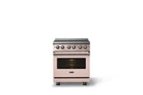 30"W. Induction Range (Finish: Blush, Trim: Polished Chrome)