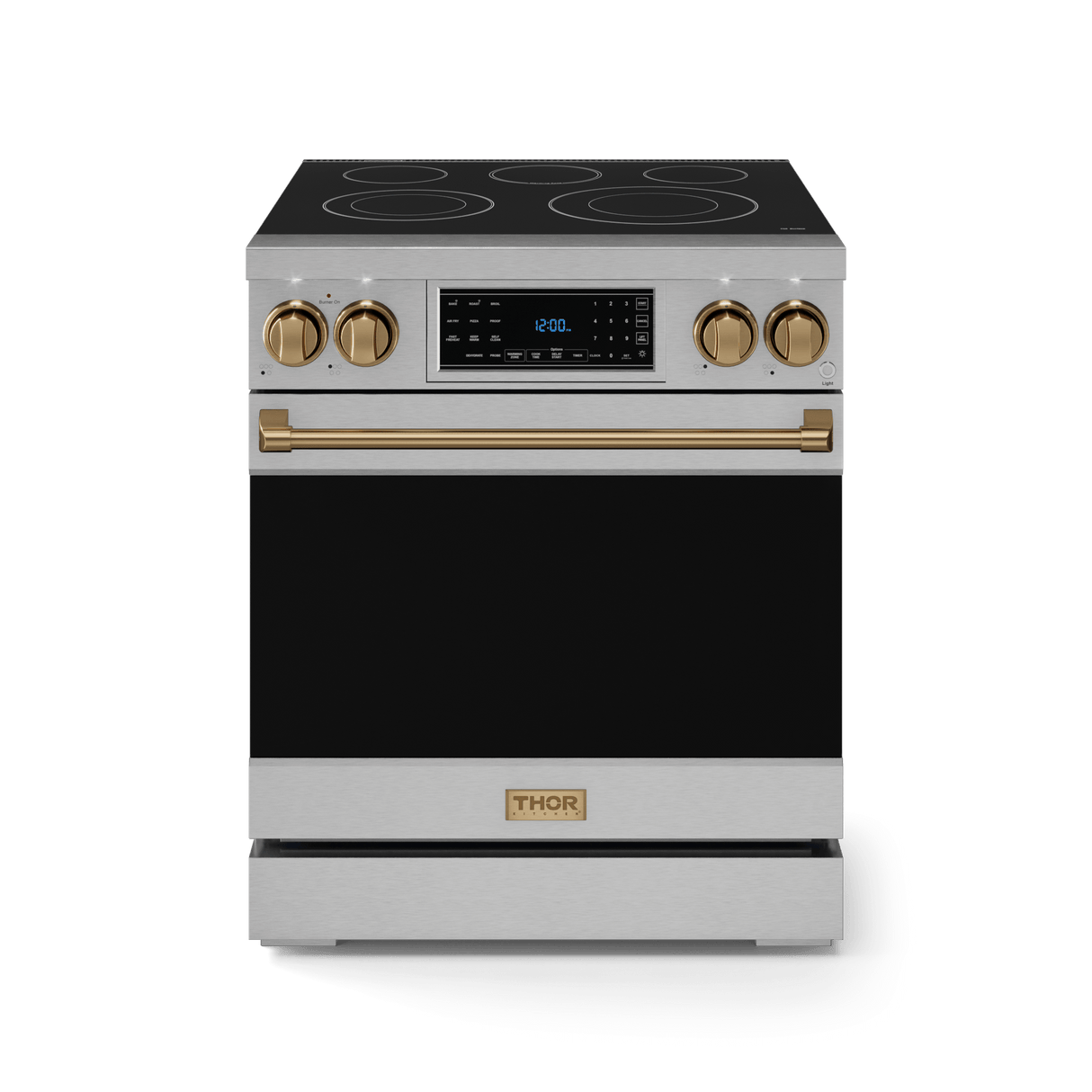 30 Inch Professional Electric Range With Tilt Panel Touch Control In Stainless Steel/bronze  Gordon Ramsay Series