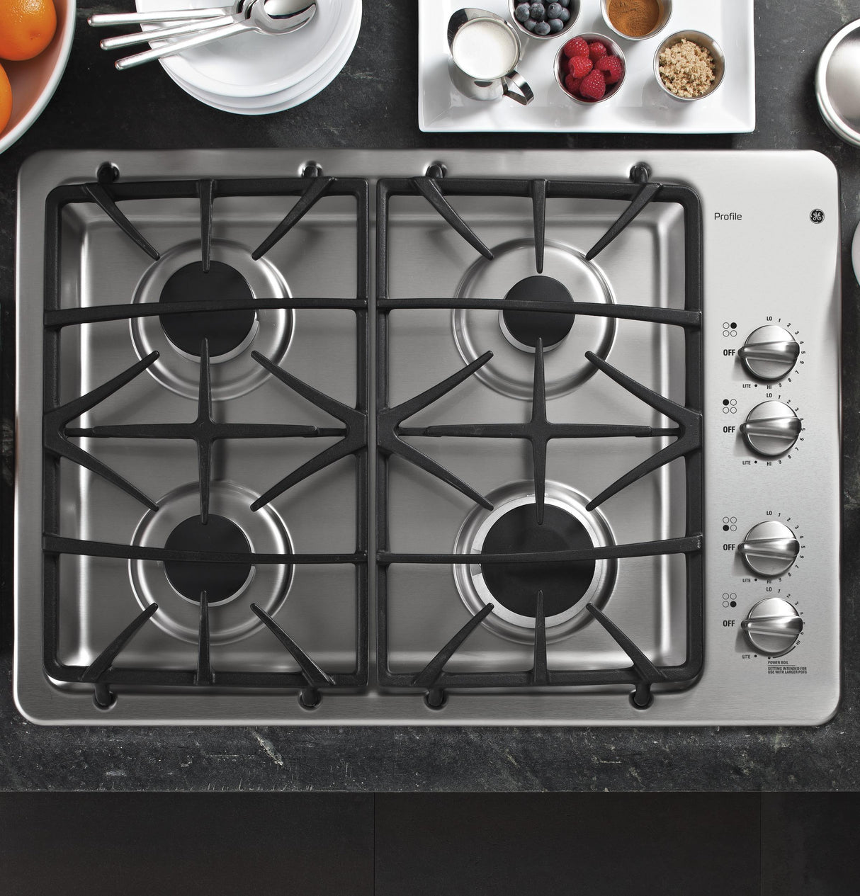GE Profile™ Series 30" Built-In Gas Cooktop
