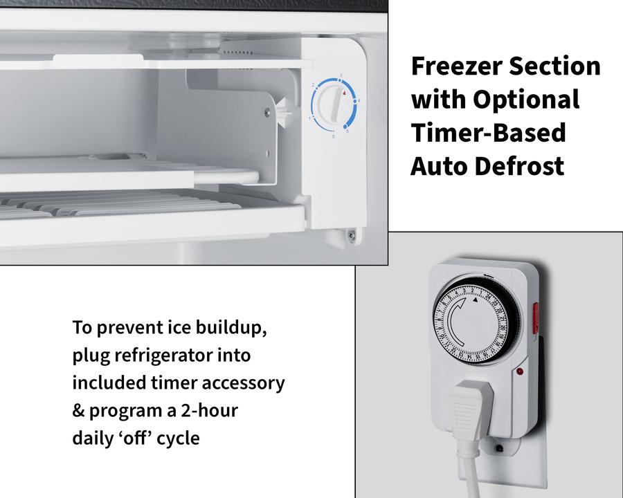 19" Wide Refrigerator-freezer, ADA Compliant