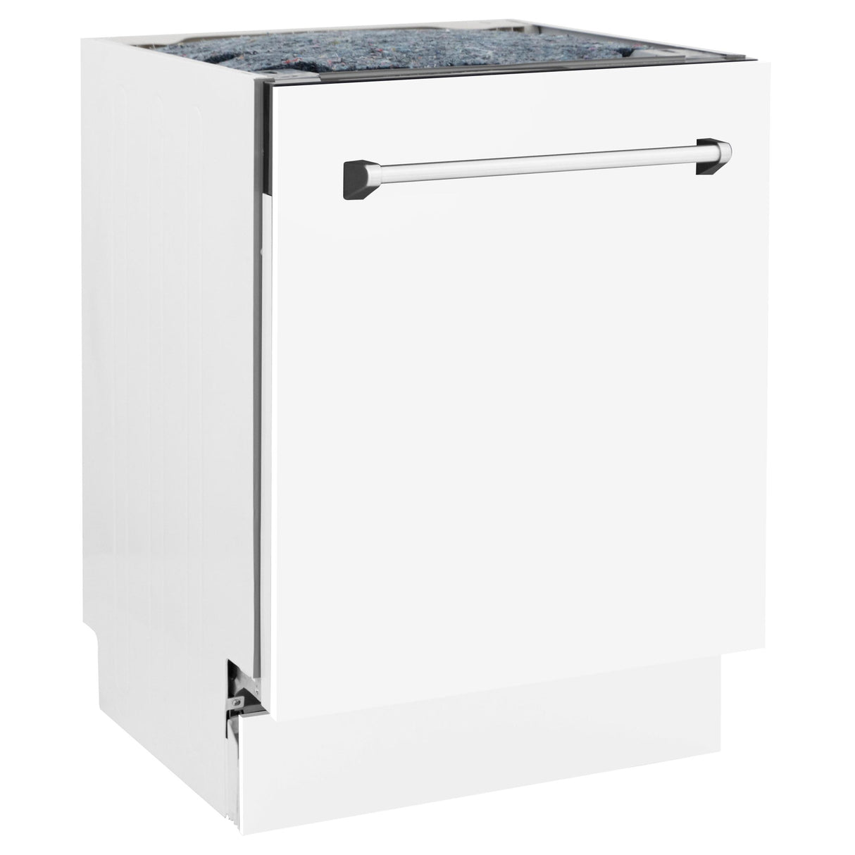 ZLINE 24" Tallac Series 3rd Rack Dishwasher with Traditional Handle, 51dBa (DWV-24) [Color: White Matte]