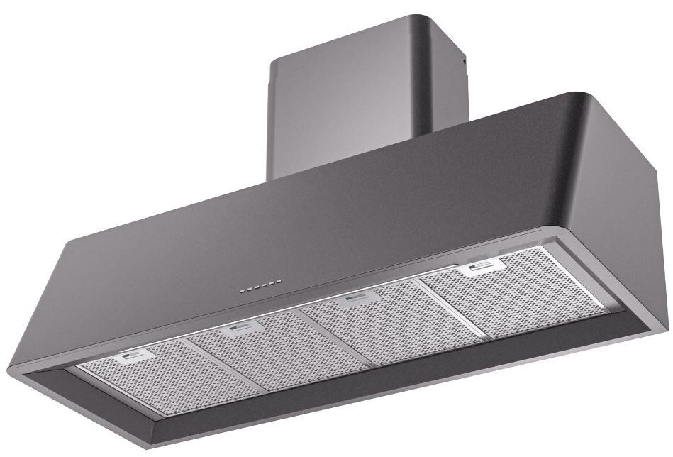 Nostalgie 48 Inch Matte Graphite Wall Mount Convertible Range Hood