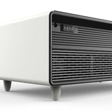 Forno Evoluto Tavolo 51-Inch White Smart Coffee Table - Dual Refrigerator Drawers, Bluetooth 5.0 Audio, Wireless Charging & RGB Ambient Light