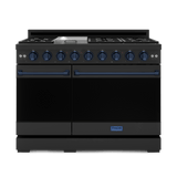 48 Inch Professional Lp Range With Pro-style Knobs In Black/navy Blue Gordon Ramsay Series