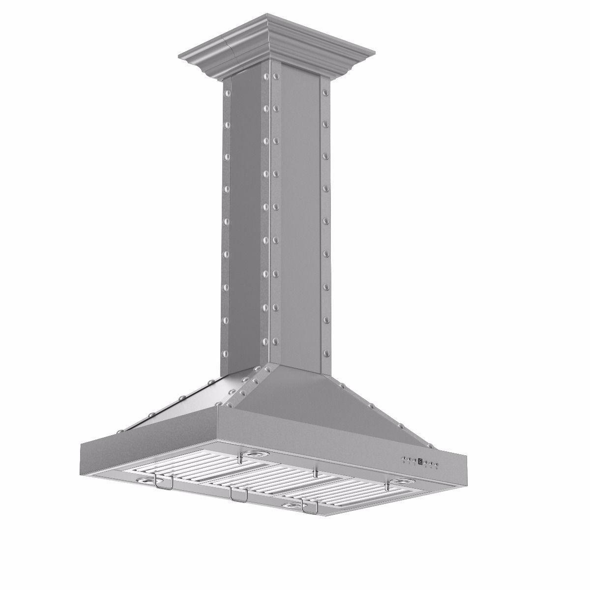 ZLINE 36" Designer Series Stainless Island Range Hood (KB2i-4SSXS-36)