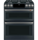 Café™ Front Control Gas Knobs and Handles - Brushed Black