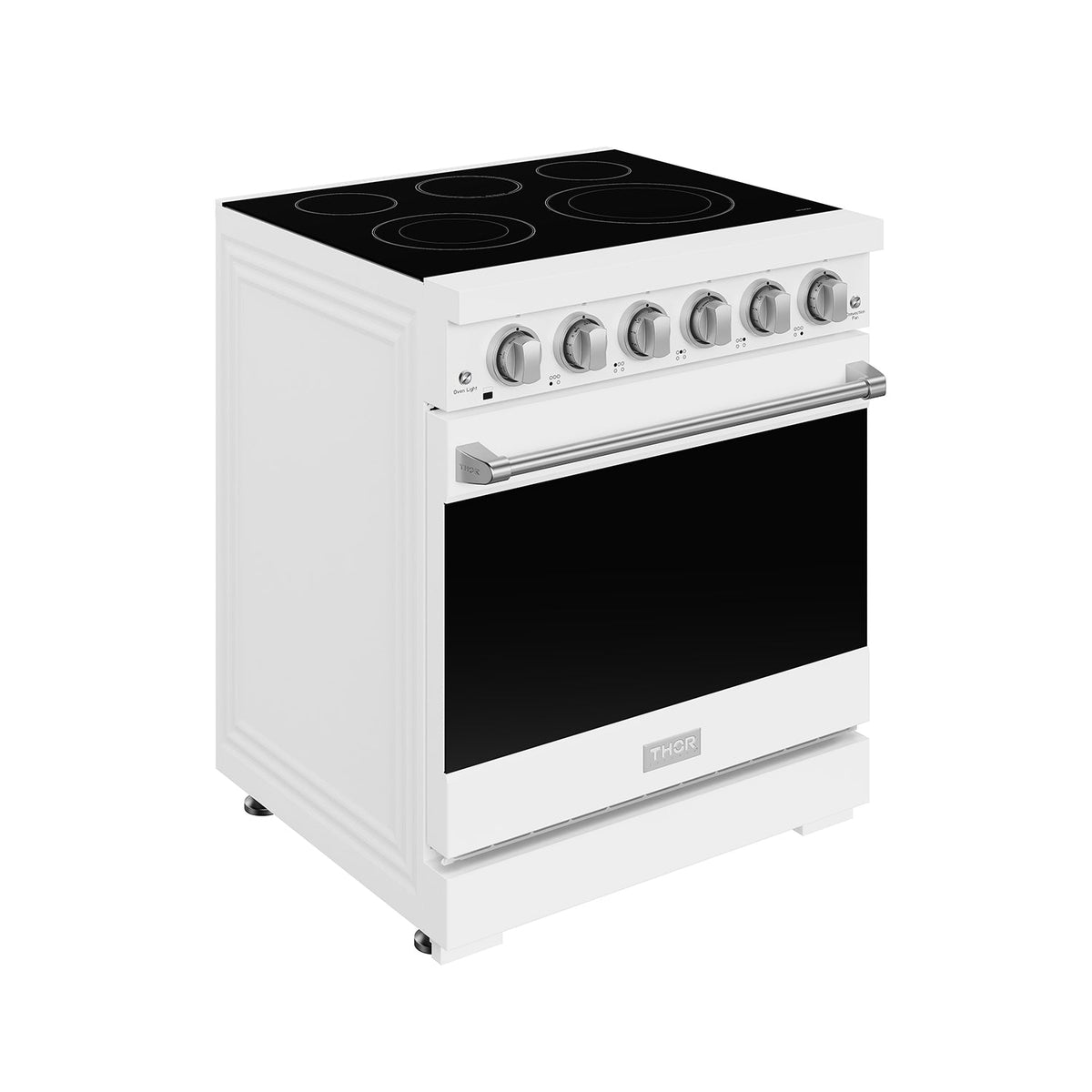30 Inch Professional Electric Range With Precision Knob Control In White  Gordon Ramsay Series