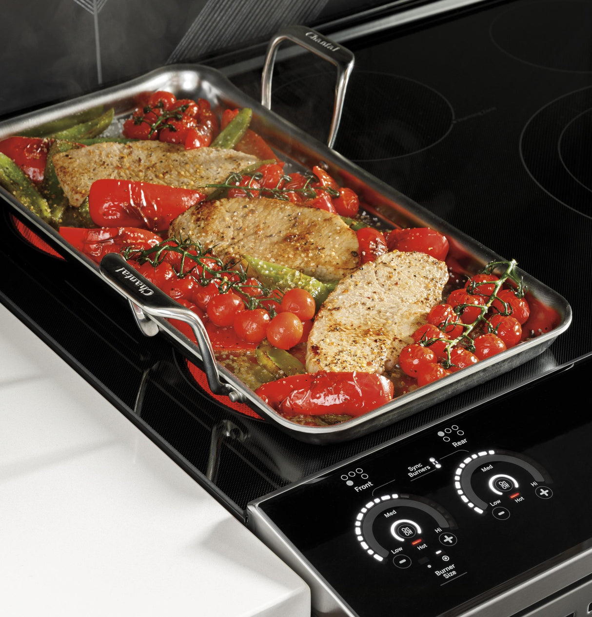 GE Profile™ 30" Smart Slide-In Electric Convection Range with No Preheat Air Fry
