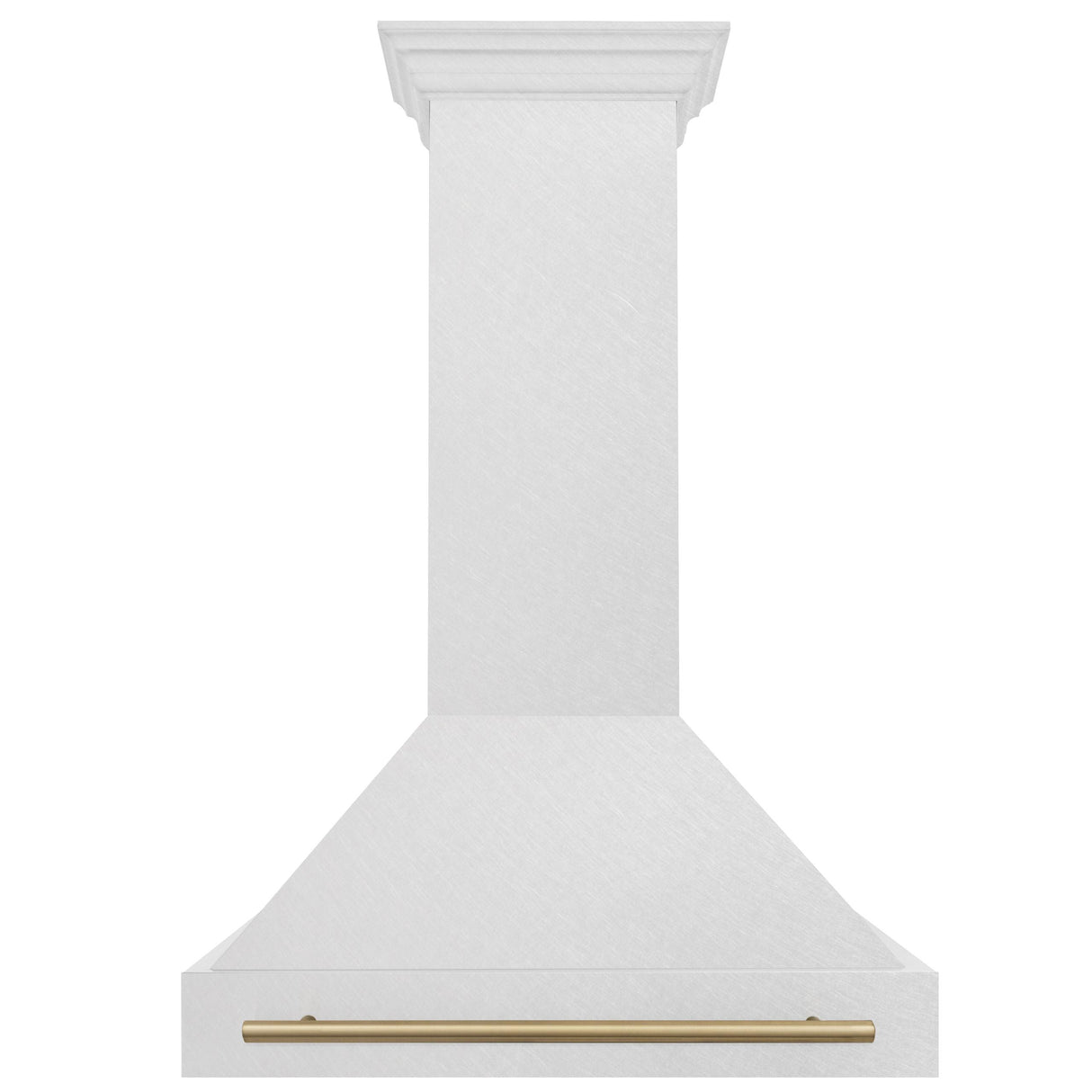 36 in. ZLINE Autograph Edition DuraSnow Stainless Steel Range Hood with Stainless Steel Shell and Colored Handle (8654SNZ-36) [Color: Champagne Bronze]