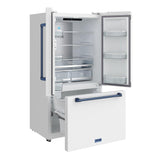 36 Inch French Door Counter Depth Refrigerator With Ice Maker - White/blue  Gordon Ramsay Series