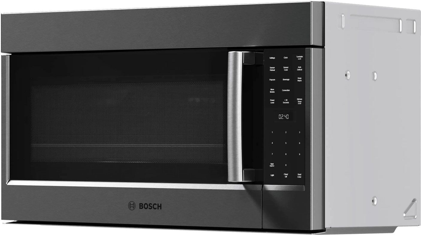 800 Series Over-The-Range Microwave 30" Left SideOpening Door, Black Stainless Steel